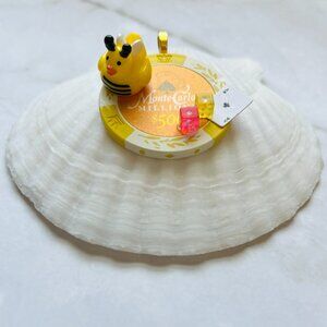 Bumble Bee Poker Chip Pendant - Lucky Animal Charm Necklace Miniature Collector
